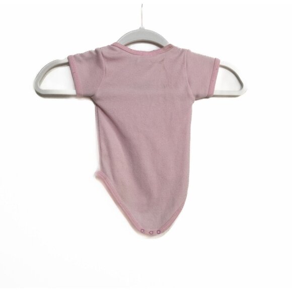 Coney Isle Baby Pink Polycotton One Piece Toddler Solid Short Sleeve 3/6M - Picture 5 of 7